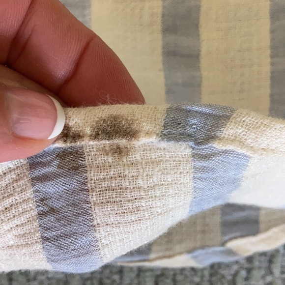 Large Off Shoulder Striped Eiffel Designs Top - Picture 11 of 11